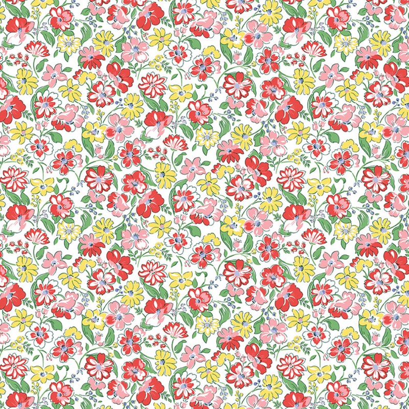 Heirloom 2 Floral Joy B-Fat Quarter 18"x22" & Half Yard 18"x44" & Full yard 36"x44"