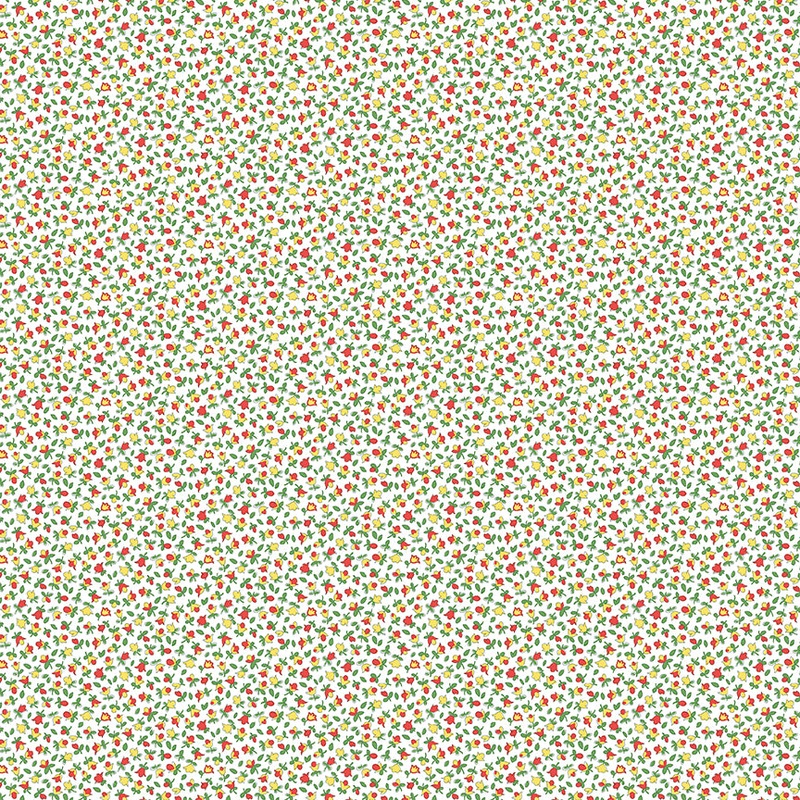 Heirloom 2 Little buds B-Fat Quarter 18"x22" & Half Yard 18"x44" & Full yard 36"x44"