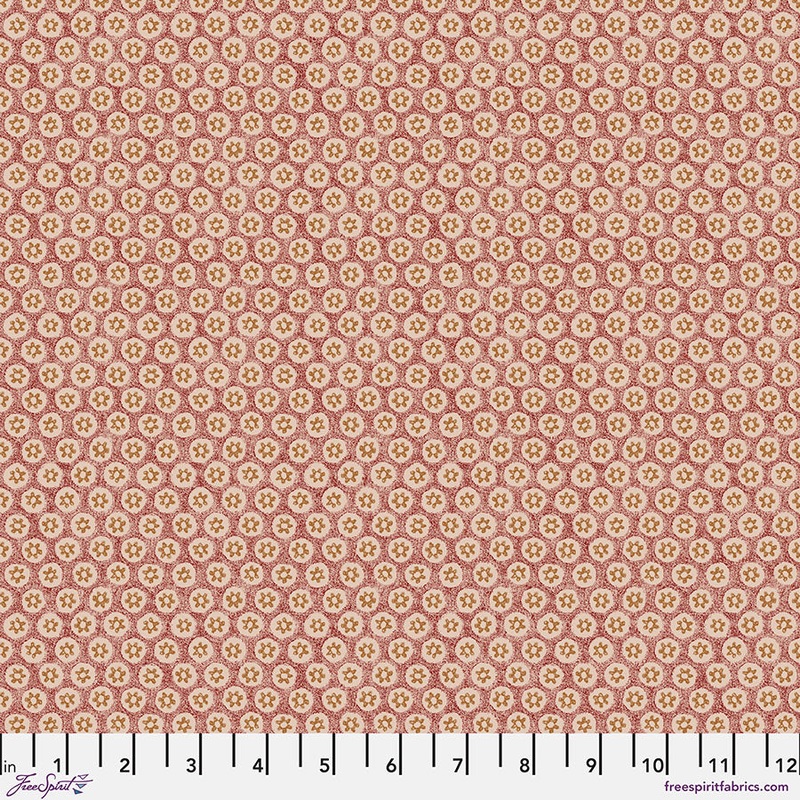 Honeycombe Berry Cotton Lawn-Half Yard 18"x54" & Full yard 36"x54"
