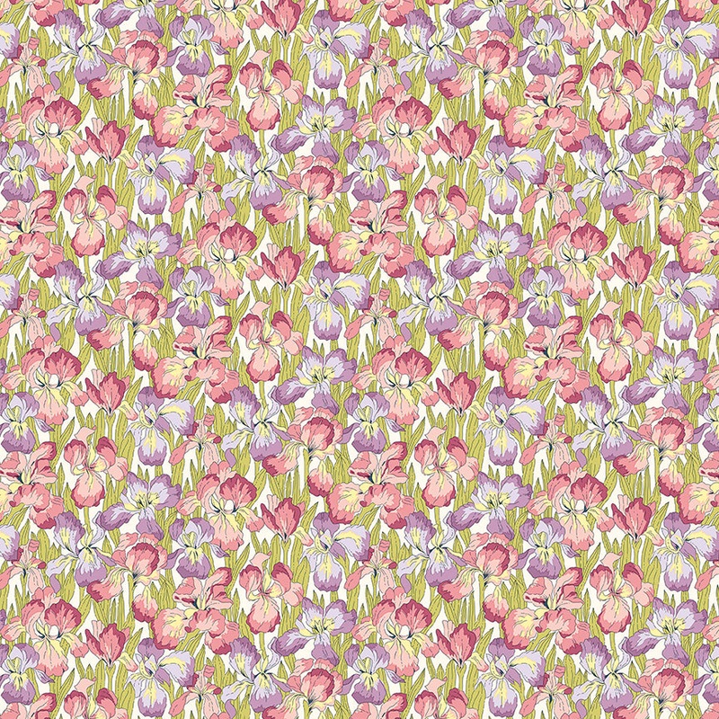 Iris Muriel-Fat Quarter 18"x22" & Half Yard 18"x44" & Full yard 36"x44"