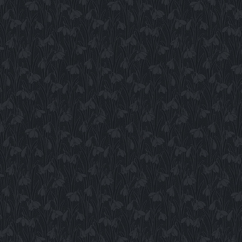 Liberty Lasenby Snowdrop Spot Slate Black