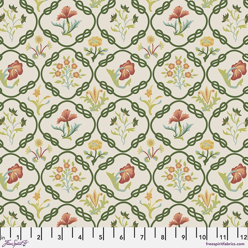 May's Coverlet-Twining Vine-Fat Quarter 18"x22" & Half Yard 18"x44" & Full yard 36"x44"