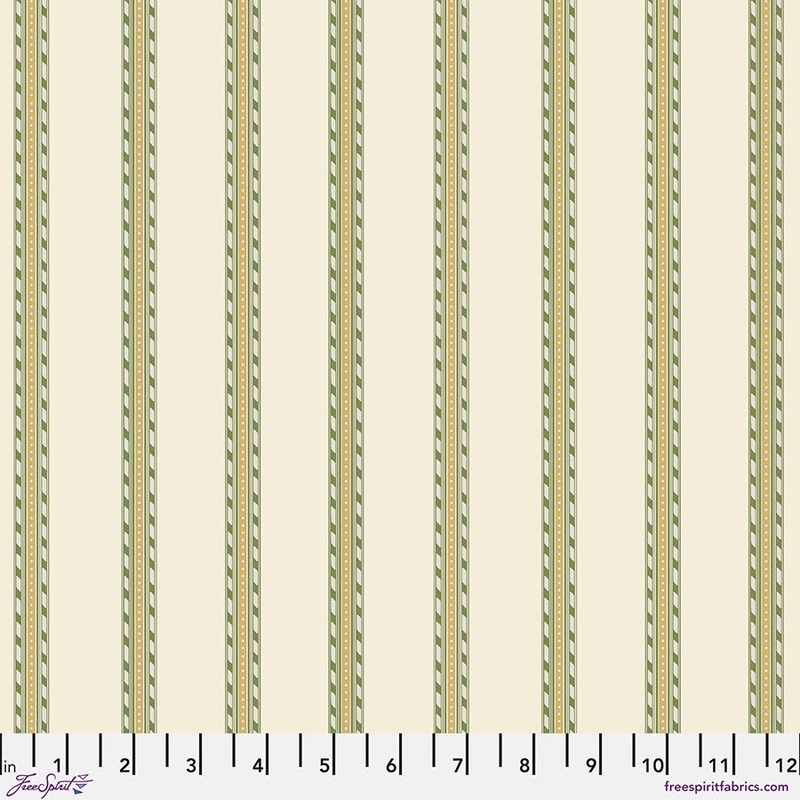 Pinstripe- Twining Vine-Fat Quarter 18"x22" & Half Yard 18"x44" & Full yard 36"x44"