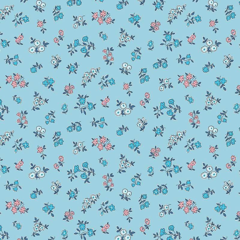 Posy Sprig 3-Fat Quarter 18"x22" & Half Yard 18"x44" & Full yard 36"x44"