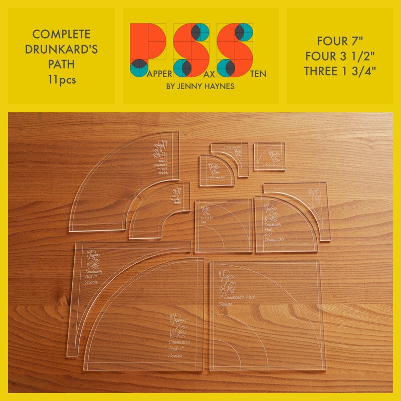 Set 1-Complete Drunkard's Path- 11 pcs-*pre order*