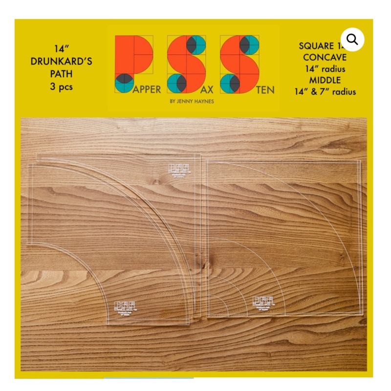 Set 4-Basic 14 Drunkard's Path-3 pcs