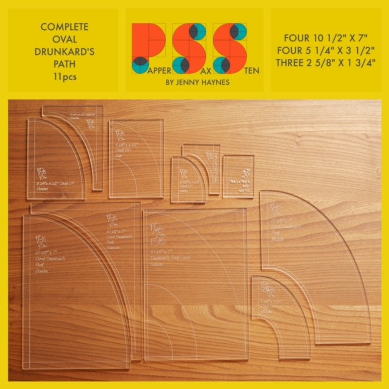 Set 8-Complete Oval Drunkard's Path- 11pcs-PRE ORDER