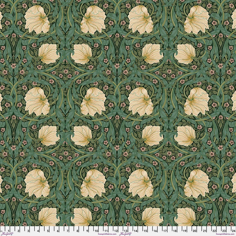 Small Pimpernel Green-Fat Quarter 18"x22" & Half Yard 18"x44" & Full yard 36"x44"