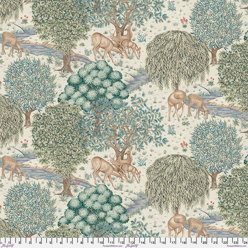 The Brook Cream-Fat Quarter 18"x22" & Half Yard 18"x44" & Full yard 36"x44"