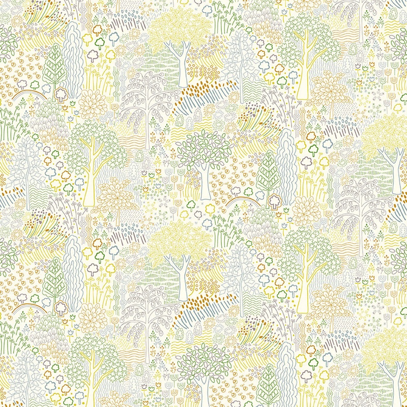 Woodland Melody A-Fat Quarter 18"x22" & Half Yard 18"x44" & Full yard 36"x44"