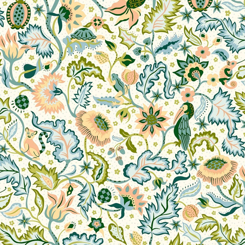Liberty Tree A- Canopy Greens-Fat Quarter 18"x22" & Half Yard 18"x44" & Full yard 36"x44"