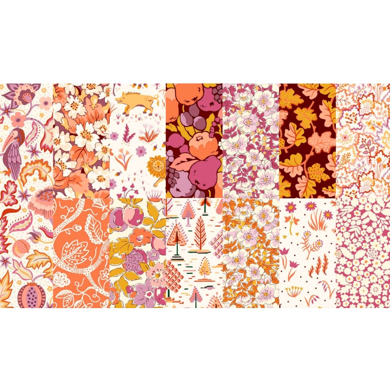 Liberty Tree of Life Berry Botanicals Fat Quarter bundle