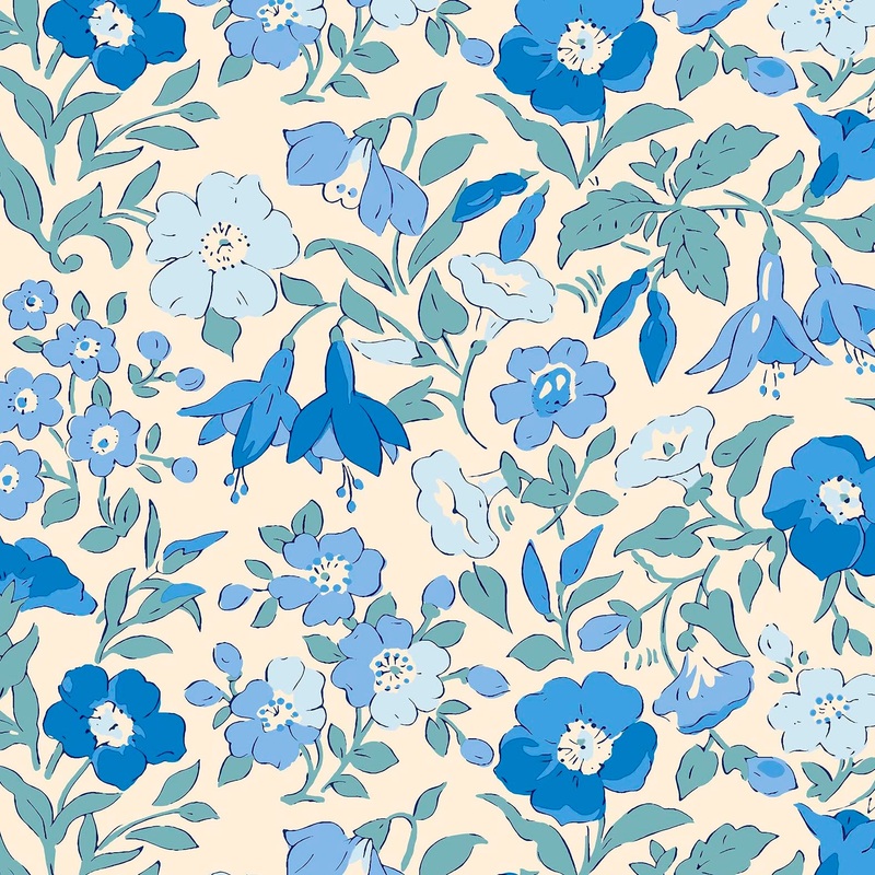 Liberty wide width backing fabric-per half yard- Mamie Field C
