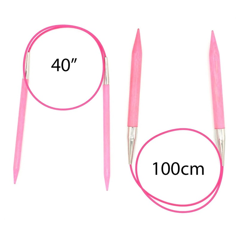 Lykke Fixed Circular Needles 100cm / 40 - BLUSH
