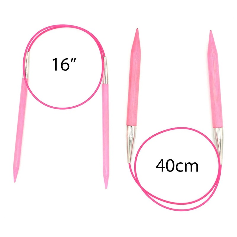 Lykke Fixed Circular Needles 40 cm / 16 - BLUSH