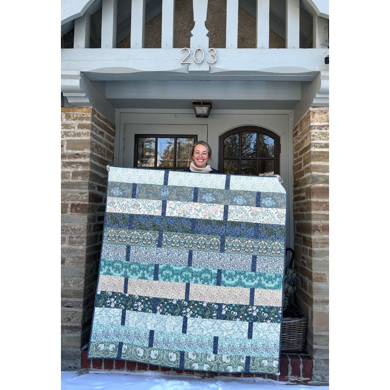 Weave in William Morris blues and greens