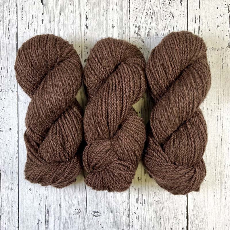 Chocolate - Heritage Batch 2 Aran Weight - Dyed Stock