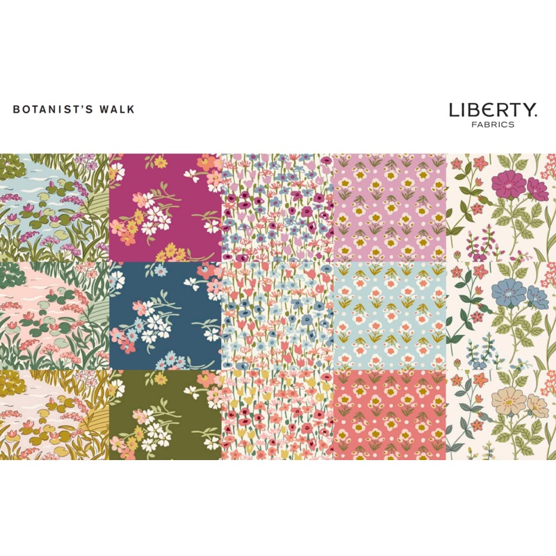 Liberty Botanist's Walk 5 charm pack