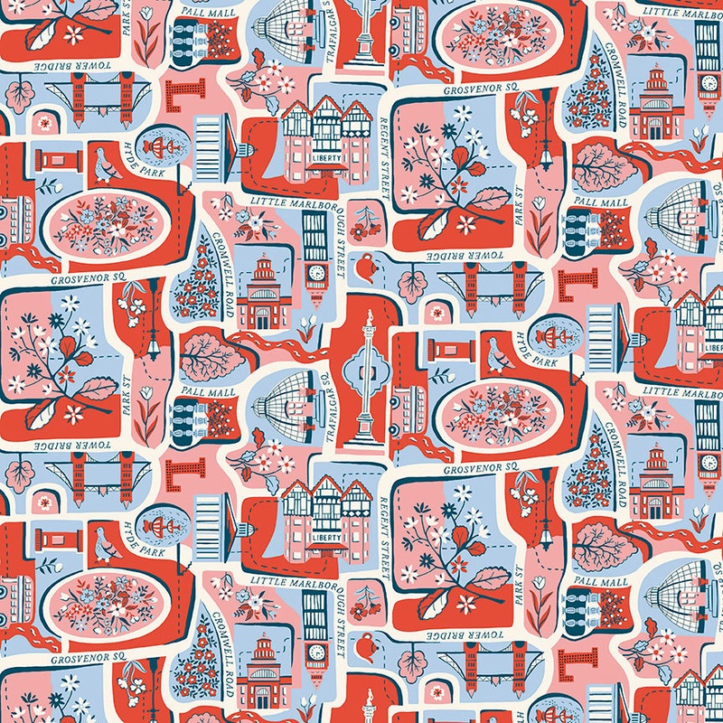 Charming City B-Half Yard 18"x44" & Full yard 36"x44"