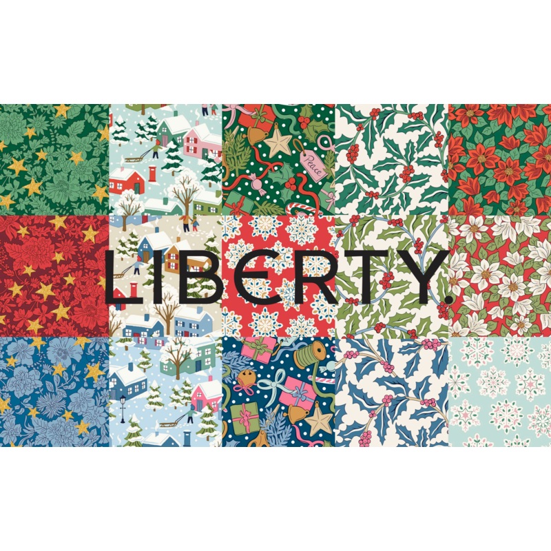 Liberty Festive greetings Lasenby Roll