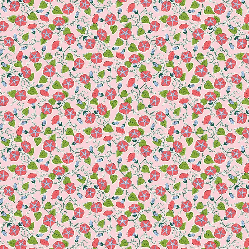 Paradise Vine A-Half Yard 18"x44" & Full yard 36"x44"