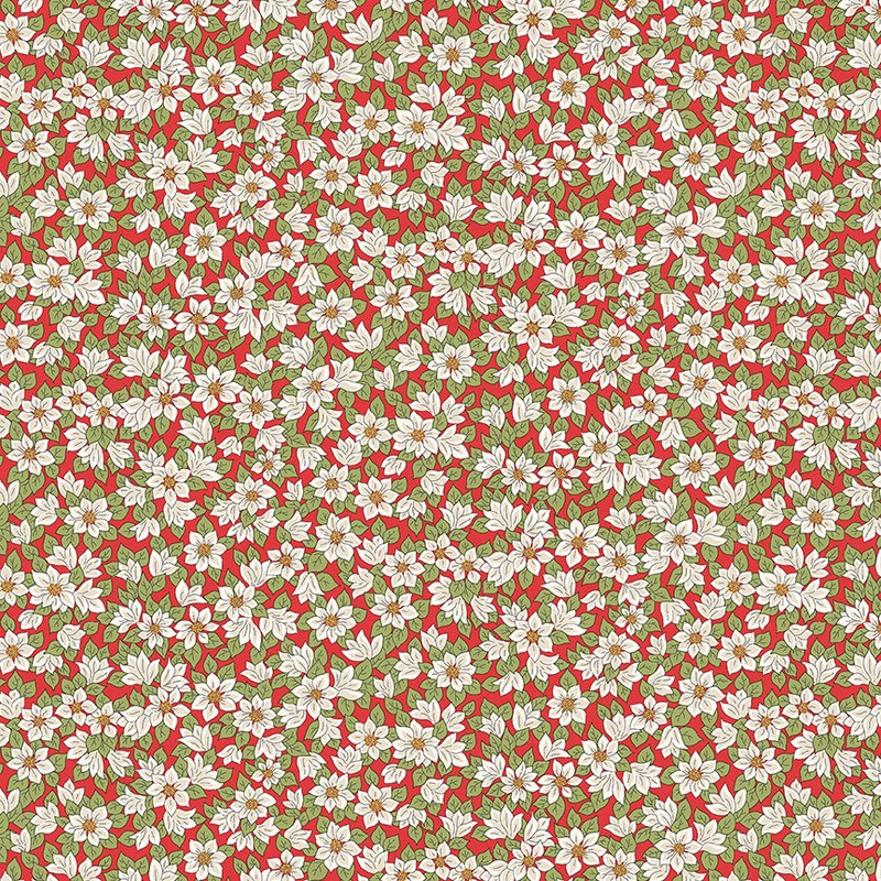 Peaceful Ponsettias B-Half Yard 18"x44" & Full yard 36"x44"