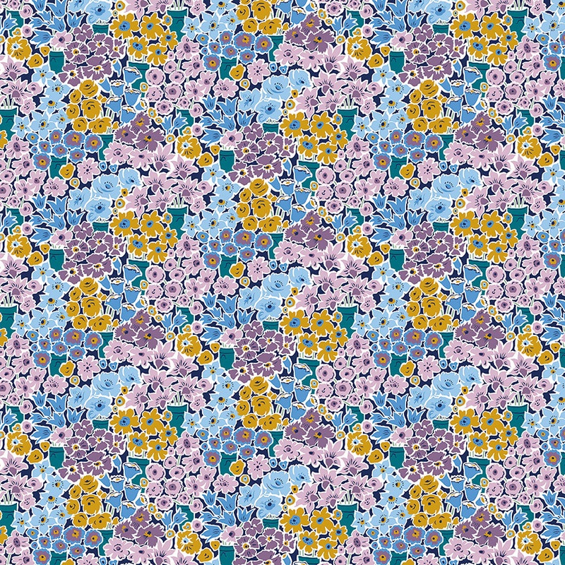 Rossellie Blooms A-Half Yard 18"x44" & Full yard 36"x44"