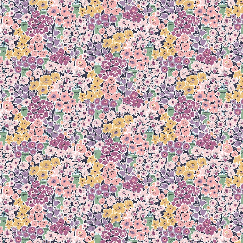 Rossellie Blooms C-Half Yard 18"x44" & Full yard 36"x44"