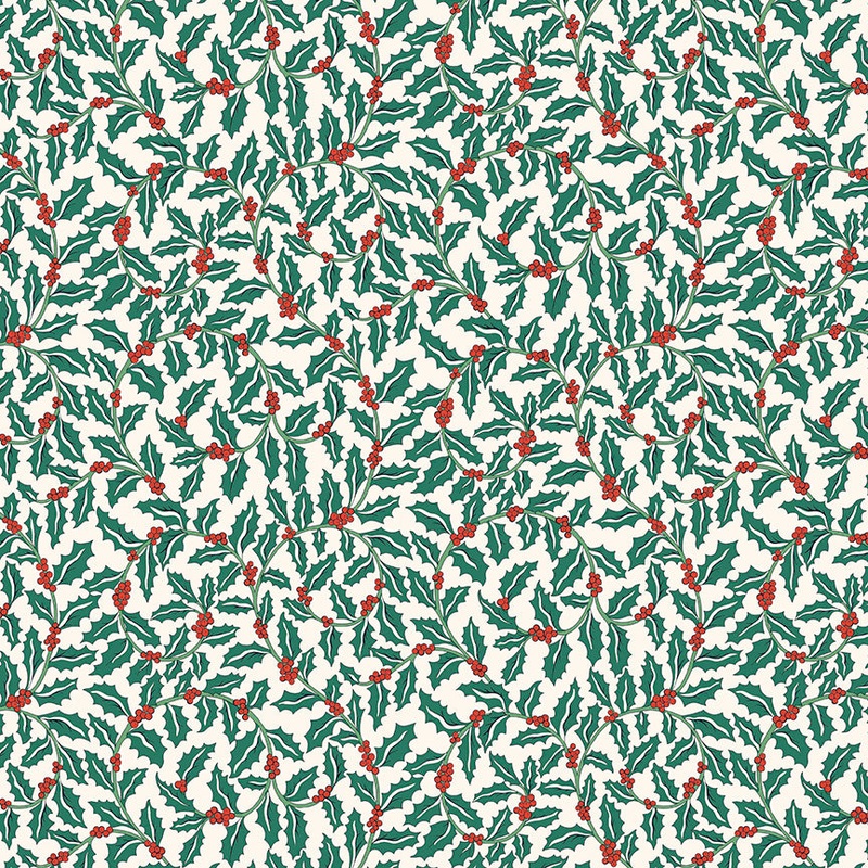 Swirling Holly A-Half Yard 18"x44" & Full yard 36"x44"