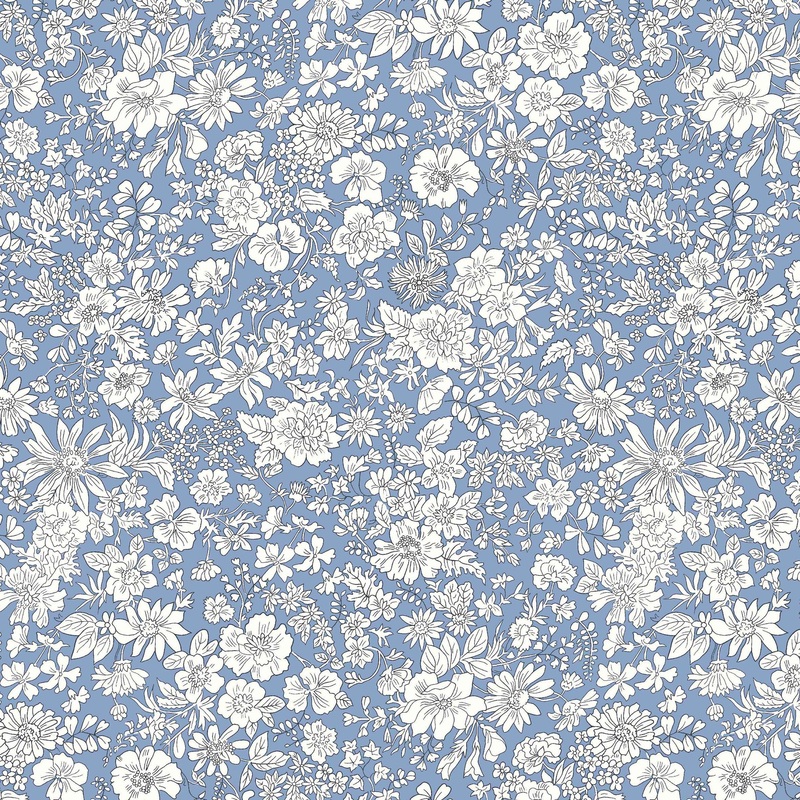 Emily Belle Evening Sky-Fat Quarter 18"x22" & Half Yard 18"x44" & Full yard 36"x44"
