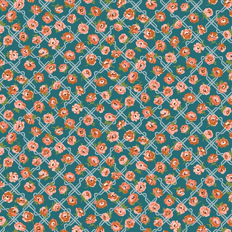 Rosemary Blooms B-Half Yard 18"x44" & Full yard 36"x44"