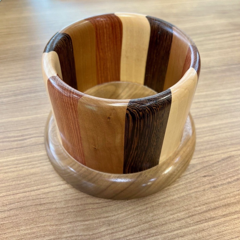 Yarn Bowl - Walnut, Ash, Wenge, Maple, and Bloodwood