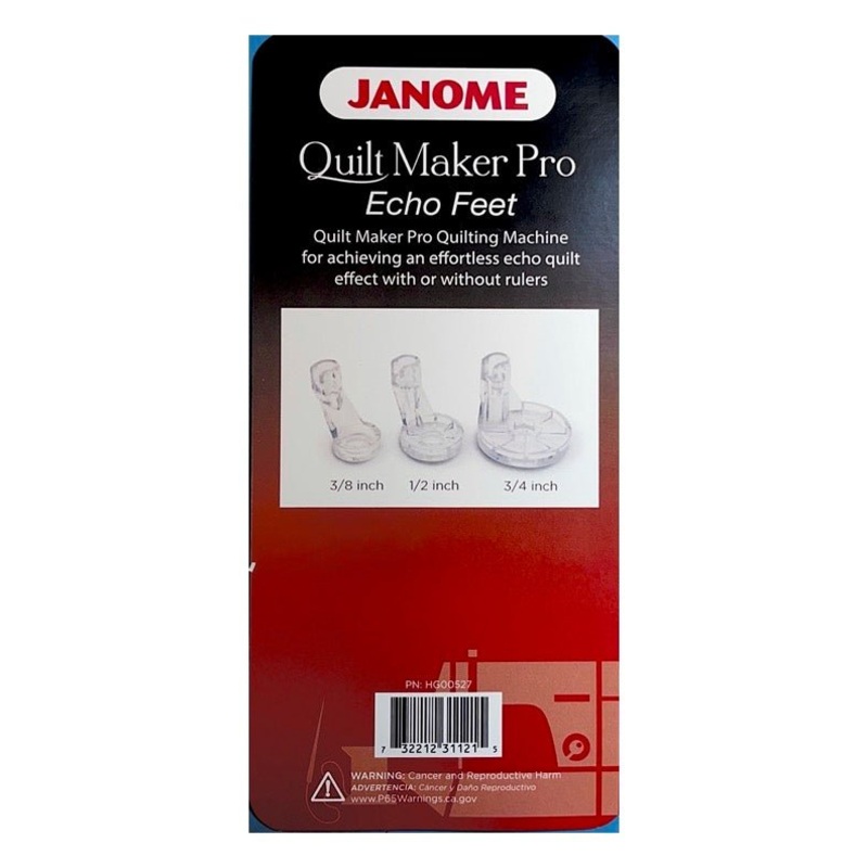 Janome Echo Feet Set for Quilt Maker Pro 18 and 20