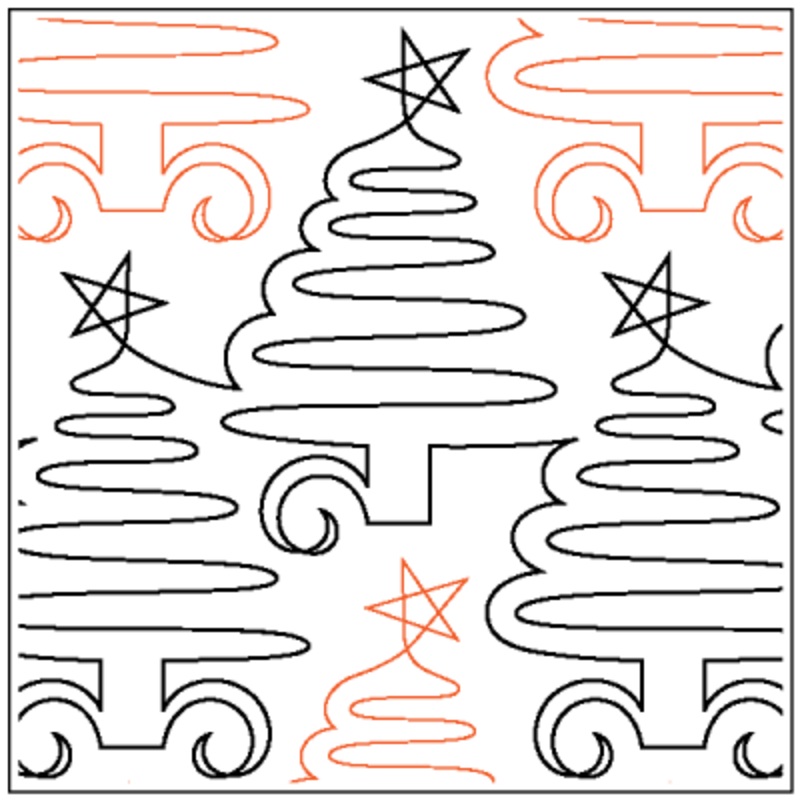 Lorien's Christmas Trees UE  13 Paper Pantograph