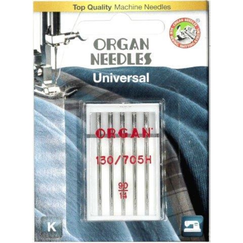 Organ Needles Universal Size 90/14 5 Pack