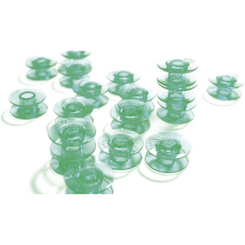 Husqvarna Viking Green Plastic Bobbins (Class 5, 6, 7)