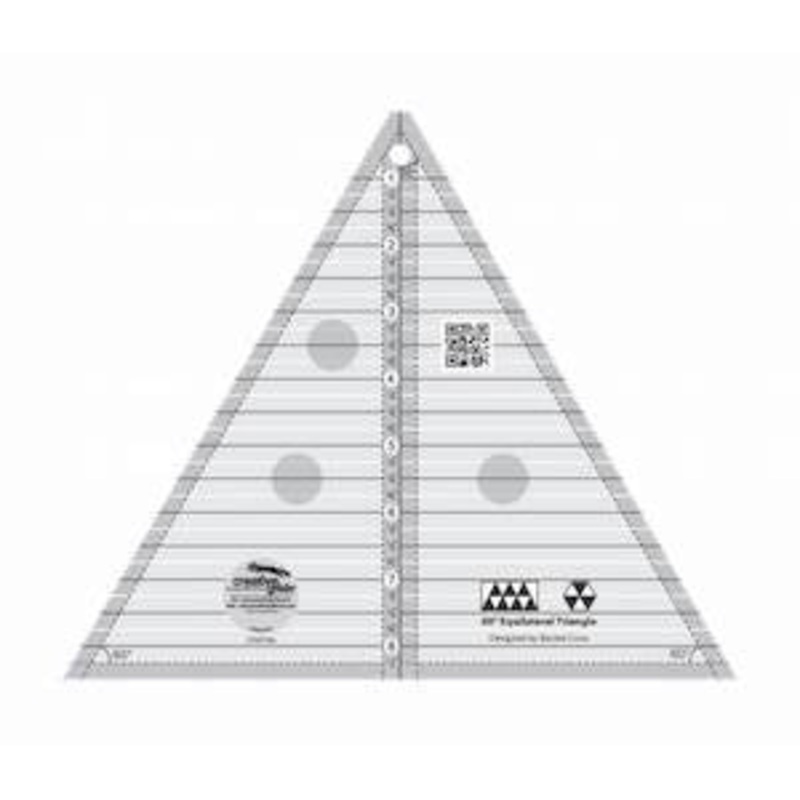 Creative Grids 60 Degree Triangle 8-1/2in Quilt Ruler