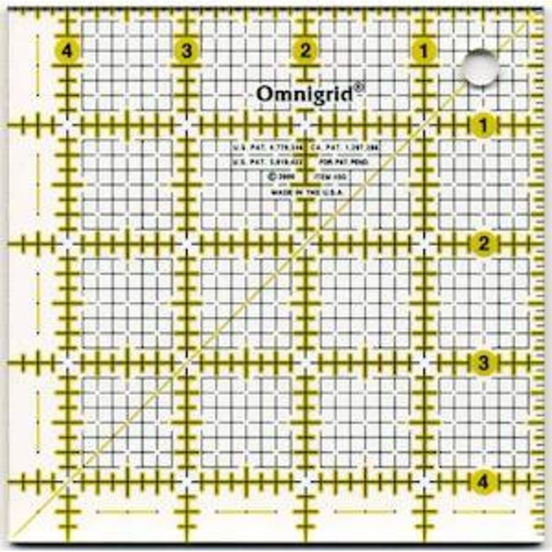 Omnigrid Clear Ruler 4.5 x 4.5
