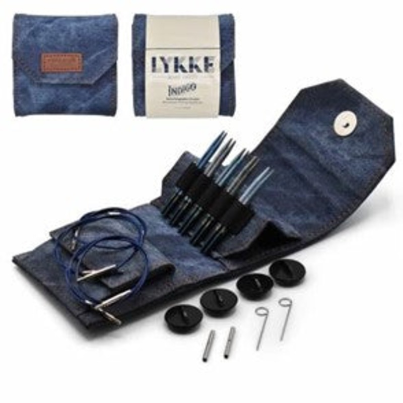 Lykke 3.5 IC Birchwood Knitting Needle Starter Set - INDIGO