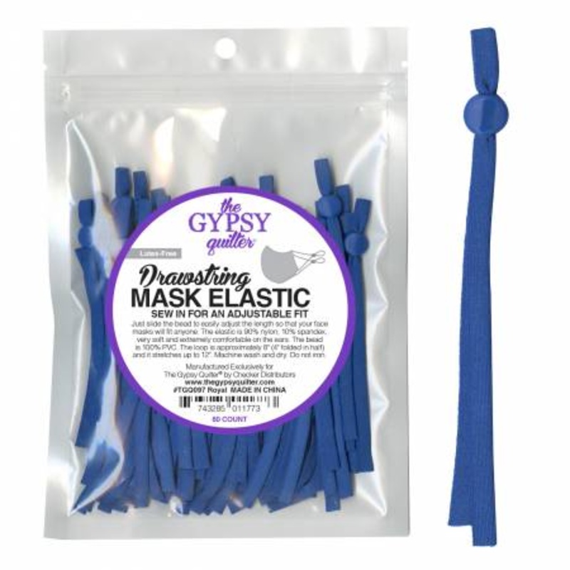 Drawstring Mask Elastic Royal 60 count (TGQ097)