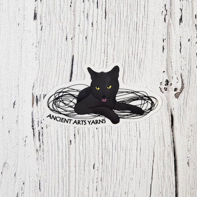 Indy Cat Clear Vinyl Sticker