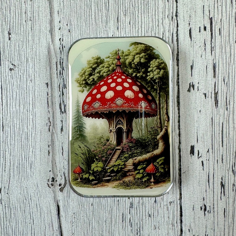 Mushroom House Tin