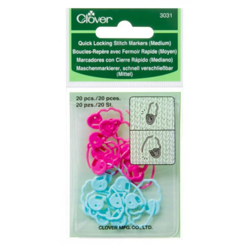 Clover Quick Locking Stitch Markers (Medium)