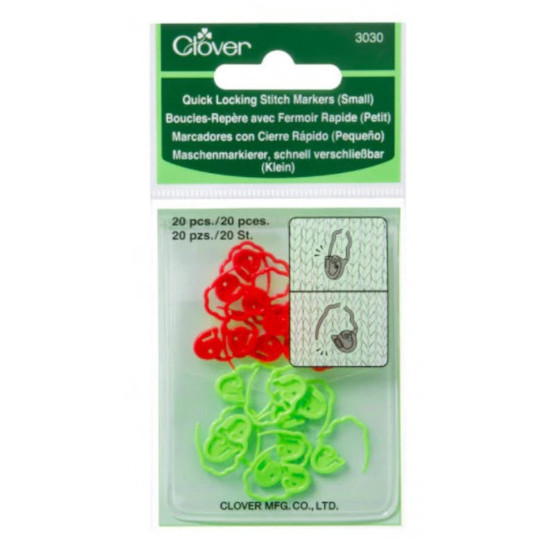 Clover Quick Locking Stitch Markers (Small)