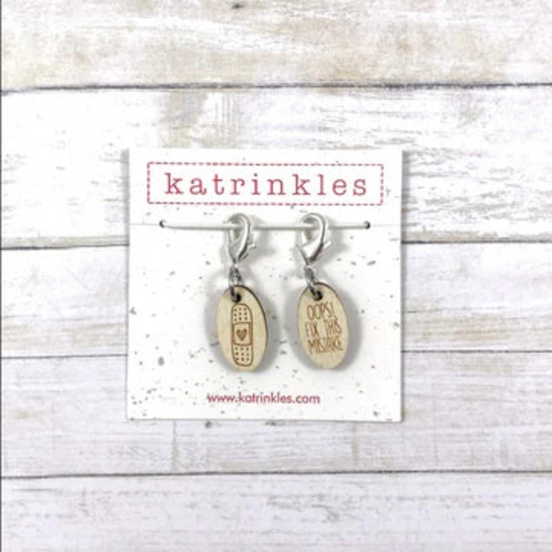 Katrinkles Mistake Stitch Marker Set 2pcs
