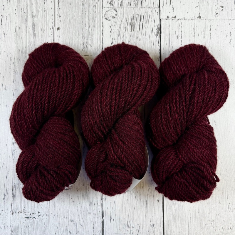 Black Cherry - Heritage Batch 3 Aran Weight - Dyed Stock