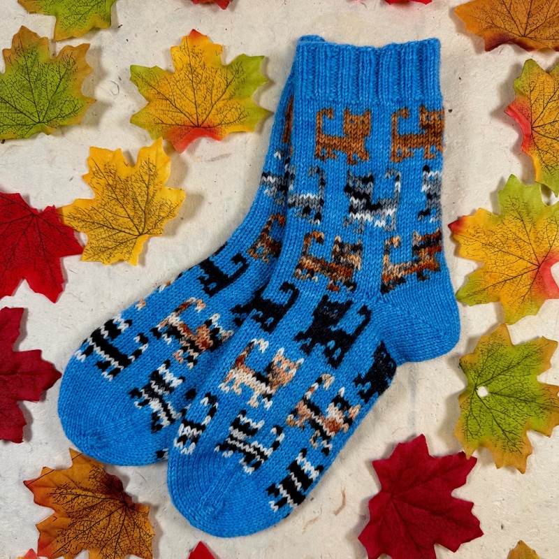Herding Cats Socks Colourwork Class