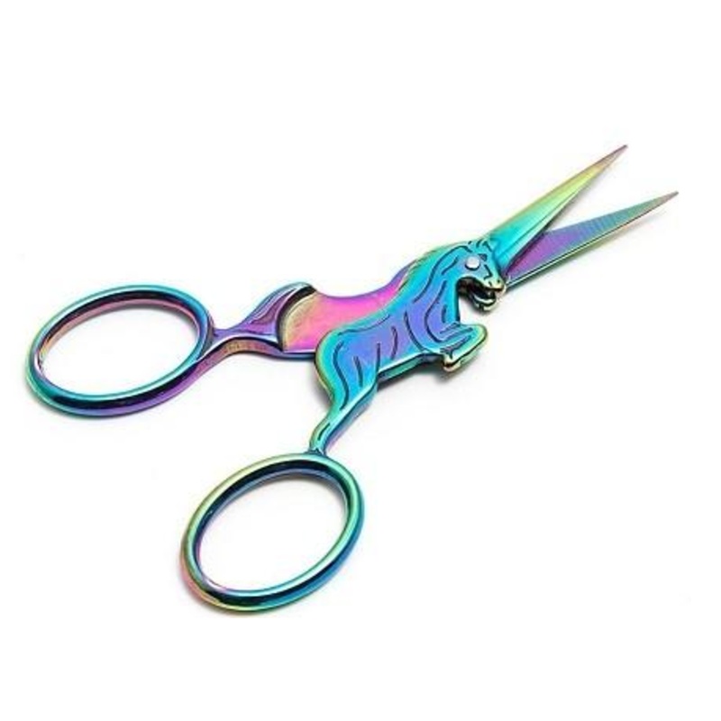 Rainbow Unicorn Embroidery Scissors 100mm  (4)