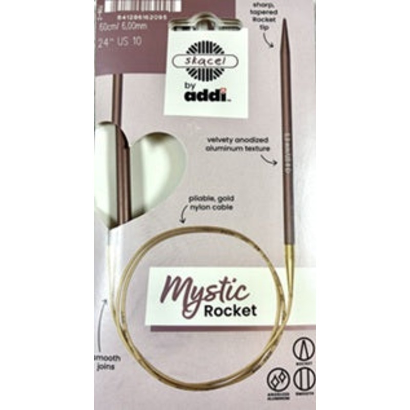 Addi Fixed Circular Needles 150 cm / 60 - Mystic Rocket