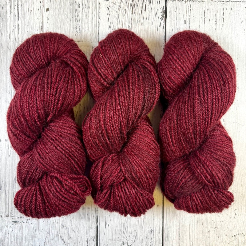 Black Cherry - Heritage DK (Batch 9) - Natural Grey - Dyed Stock